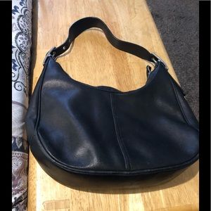 Vintage leather coach hobo bag